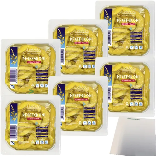 Liakada Pfefferoni Scharf-Pikant 6er Pack 6x125g Packung usy Block