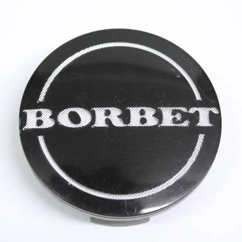 Original Borbet Wheels Nabendeckel Nabenkappe Schwarz Glanz Silber Center Cap Deckel 55 / 56mm