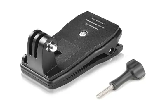 3in1 Leistungsstarke rutschfeste 360° Drehbare Action Cam Kamera Gopro Rucksack Schultergurt Halterung Klemme Kit Schnellwechselplatte Clip für DJI OSMO Insta360 Akaso Reisen Outdoor Vlogging Zubehör