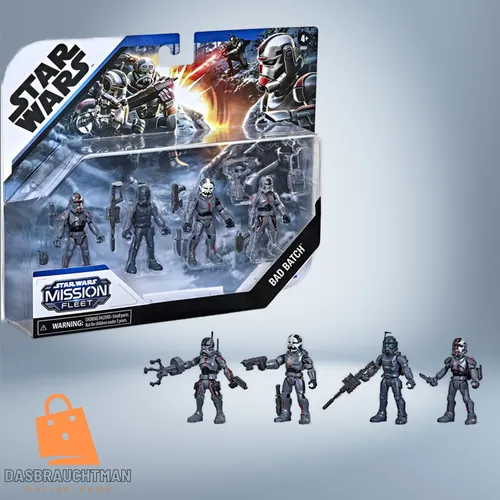 Hasbro F5333 Star Wars Mission Fleet Actionfiguren-Set Bad Batch 4er Pack