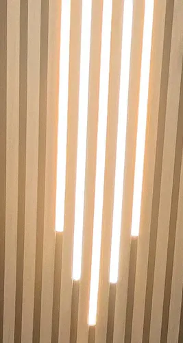XENON LED Dekolicht 4525 - Moderne LED Beleuchtung für Akustikpaneele - Leuchtfiguren für stilvolle Raumgestaltung mit effizienter LED-Technologie. Inklusive Netzteil und einfacher Montage – perfekt für Holz-Akustikpaneele!