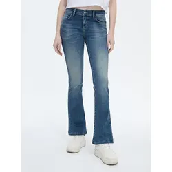 LTB Jeans Flare Fit Blau W28/L32 - Stylische Flare Fit Jeans mit Regular Waist, 5-Pocket-Design und hochwertigem Leder-Patch. Perfekt für trendbewusste Outfits!