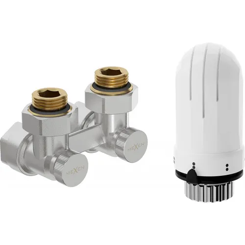 Mexen G03 Thermostat-Set Eckig DN50 Nickel