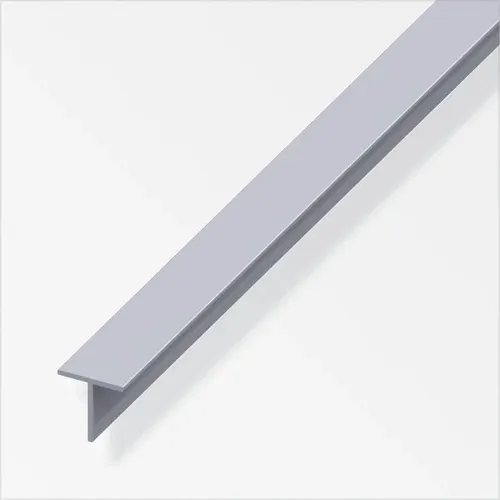 alfer Quadrat-T-Profil 11,5 x 11,5 x 1000 mm Profil Übergangsprofil Abdeckprofil