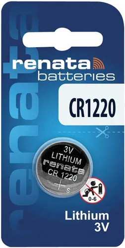 1x Renata Knopfzelle Lithium CR1220 1er Blister 3 V CR 1220