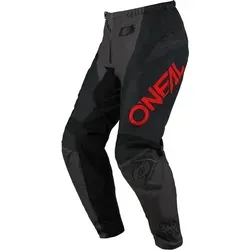 ONeal Element Racewear S25 Textilhose Kinder - Schwarz/Dunkelgrau/Rot - Motorradhosen für Kinder mit hoher Bewegungsfreiheit und Schutz – die ONeal Element bietet eine bequeme Passform, bündchenlose Hosenbeine und ein leichtes, langlebiges Design.