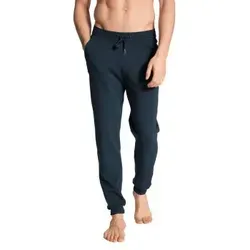 CALIDA Remix Basic Lounge Jogginghose Herren - Moderne Loungehose aus Baumwolle mit Elasthan, ideal für entspannte Tage. Ausgestattet mit praktischen Seitentaschen und einem komfortablen Gummibund.