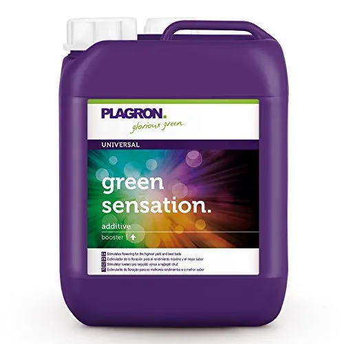Plagron Green Sensation 5 Liter - Blütenbooster - Dünger für maximale Erträge in der Blütephase, steigert Photosynthese und Nährstoffaufnahme für schwerere, kompakte Blüten.