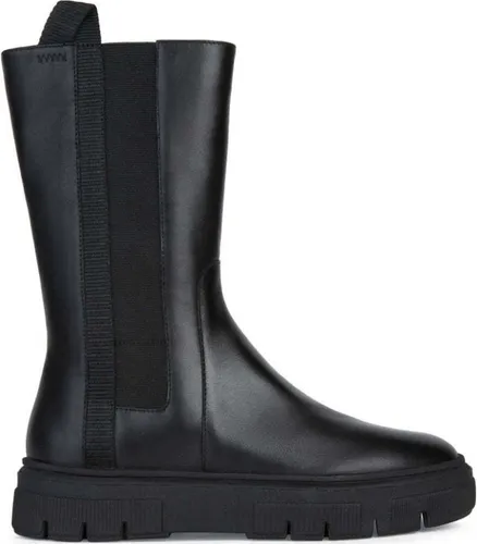 Geox Damen Stiefeletten D26TZF 00085 C9999 - Schwarz - Größe 38 - Moderne Damen Stiefeletten von Geox mit atmungsaktiver Technologie. Der Reißverschluss sorgt für einfachen Zugang, während das hochwertige Leder und die flexible Gummisohle für hohen Komfort im Alltag sorgen.