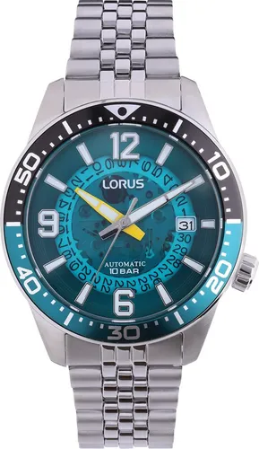 Lorus RU417AX9 Herrenuhr - Armbanduhr mit Edelstahlgehäuse, Seiko-Automatikwerk und 100 m wasserdicht. Das grüne Zifferblatt und das klassische Design machen sie zum perfekten Accessoire für jeden Anlass.