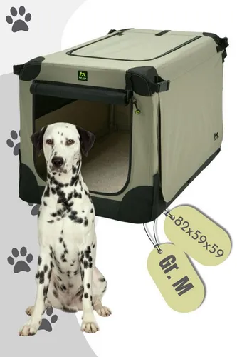 Maelson Soft Kennel 82 M – Beige - Faltbare Hundebox in Beige, ideal für kleine bis große Hunde. Schafft einen geschützten Rückzugsort und ist in Sekunden auf- und abgebaut. Robust, wetterfest und mit abnehmbarem, waschbarem Bezug für maximalen Komfort.