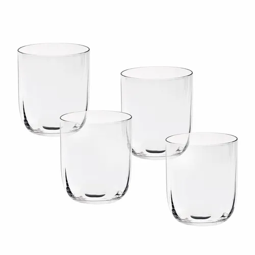 Wasserglas 4er-Set Condor Optik 225ml Becher Trinkglas Saft Bleikristall klar