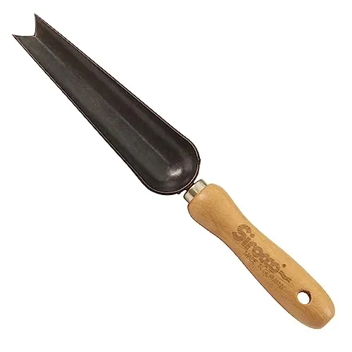 Sirocco Bio Unkraut- & Jätekelle 14cm Buchengriff Handgeschmiedet gehärteter Stahl Made in Germany 200g Gartengerät