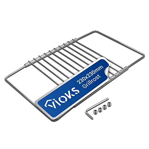 VIOKS Grillrost Verchromt 230-400 mm Ausziehbar Herd Grillrost Backofen Rost Backofen/Rost Gitterrost für Backofen - Backofen Gitterrost/Backrost Grill Gitterrost Erweiterbar Rost für Backofen