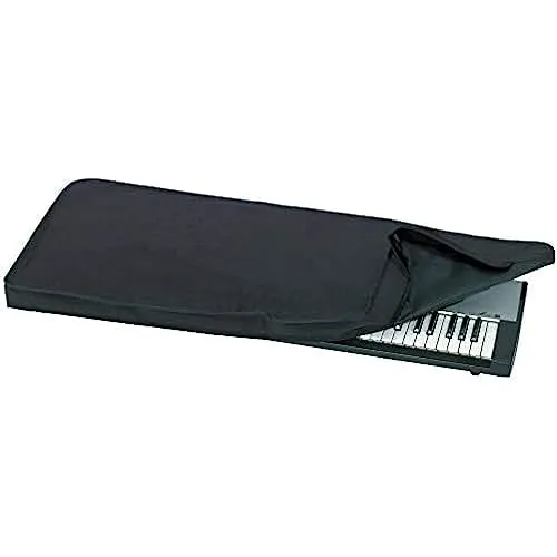 GEWA Keyboardabdeckung Economy, Keyboard Cover (hochwertiger Staubschutz für Keyboards, praktische Gurteinfassung, aus robustem Nylon, Maße: 133 x 40 x 6 cm), Schwarz