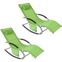 SoBuy Sonnenliege 2-er Set Swingliege