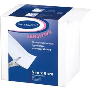 Actiomedic Pflaster Sensitive, 1 Rolle, sensitiv, 5m x 8cm
