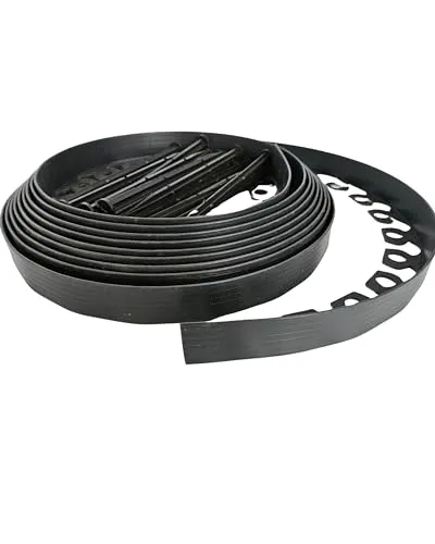 EraGreen Rasenkante Beetumrandung 10 m - Beeteinfassung mit 4 cm Höhe, ideal für eine saubere Abgrenzung von Rasen und Beeten in Ihrem Garten.