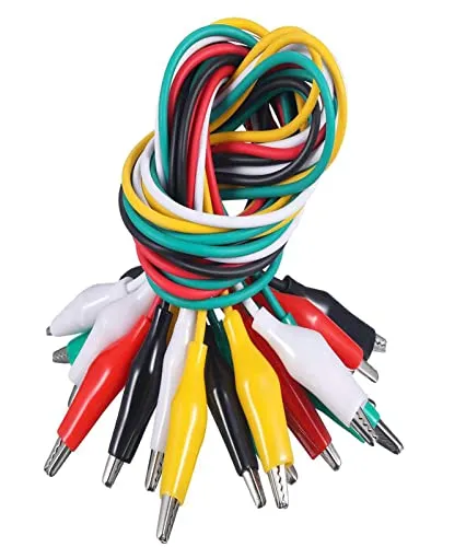 Krokodilklemmen mit Kabel 50 cm
