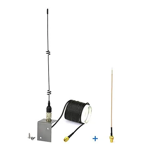 Eightwood 868 MHz LoRa Antenne SMA Stecker(3m SMA Verlängerung + Tragbare Basis) Außenantenne + SMA Buchse Schott Kabel 15cm für Helium Hotspot Miner LoRaWAN Gateway Homematic CCU3 CCU2 Raspberry