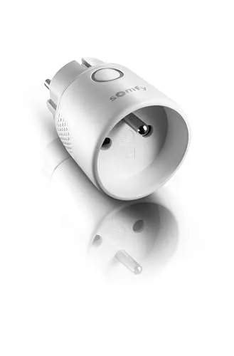 Somfy 1822617 Plug io 1800W Innensteckdose Typ E - Alarmanlagen: Intelligente Innensteckdose mit 1800W für die einfache Steuerung von Geräten per App oder Sprachbefehl.