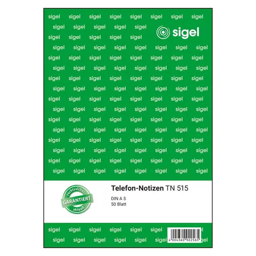 SIGEL Telefonnotiz Formularbuch TN515