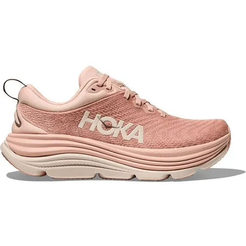 Hoka One One Gaviota 5 Damen Laufschuhe - Rose - 40.2/3 - Laufschuhe für Damen, optimiert für Stabilität und Komfort, ideal für regelmäßige Lauftrainings auf Asphalt und befestigten Wegen.