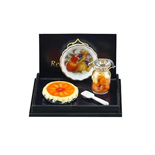 001.416/5 - Pfirsich Tarte, Miniatur im Maßstab 1:12