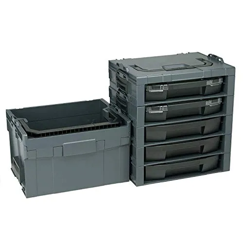 L-BOXX Sortimo i-Rack 5 fach bestückt + LT-Boxx 272 anthrazit