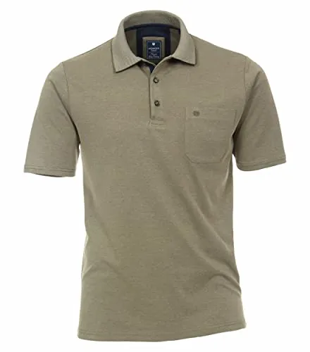 Redmond Polo-Shirt Uni 67 grün M - Poloshirt für Herren aus hochwertigem Baumwollmix, mit klassischem Design und angenehmem Tragekomfort für jeden Anlass.