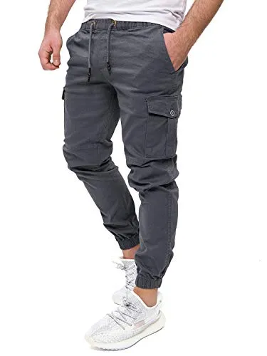 PITTMAN Darius Herren Cargohose Slim Fit - Wanderhosen mit bequemen Schnitt und viel Stauraum durch praktische Taschen. Strapazierfähig und vielseitig kombinierbar, ideal für Outdoor-Aktivitäten.