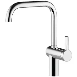 KWC Livello Spültischmischer mit Schwenkauslauf, chrom - Armaturen mit Schwenkauslauf für flexibles Arbeiten, aus hochwertigem Messing mit verchromter Oberfläche und 11 l/min Durchflussmenge, ideal für moderne Küchen.