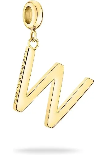Liebeskind Berlin Charm LJ-1276-P-18 'W' IP Gold - Italian Style Charms für Damen, aus hochwertigem Edelstahl mit IP Gold Finish, ideal für individuelle Schmuckkombinationen und als perfektes Geschenk für jeden Anlass.