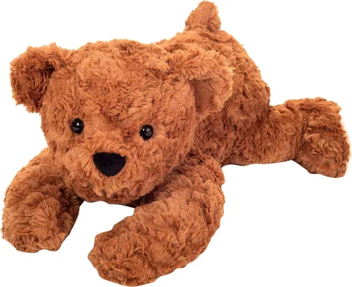 Teddy-Hermann Teddy liegend braun 40 cm - Kuscheltiere: Der liegende Teddy ist 40 cm groß, aus extra weichem Plüsch und perfekt zum Schmusen und Spielen. Ideal als Geschenk zur Geburt oder Geburtstag.