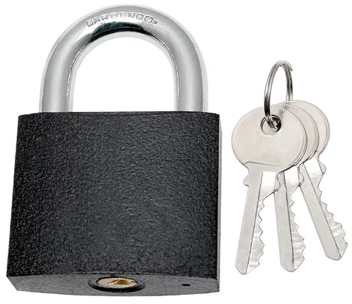 Vorhängeschloss 60 mm Vorhangschloss Hangschloss M&D Gusseisen Schwarz