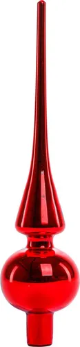 TrendLine Christbaumspitze aus Glas 26 cm rot glänzend