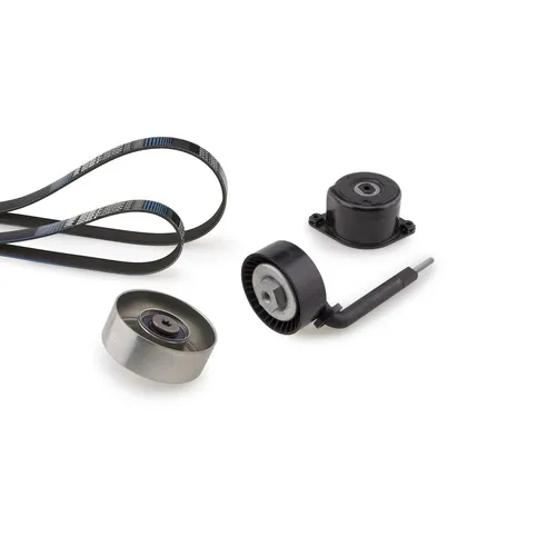 GATES Keilrippenriemensatz für BMW K196PK2083 - Autoteile für PKW, Micro-V® Stretch FitTM Technologie für optimale Leistung und Langlebigkeit, passend für Baujahre 09/2004 bis 02/2010.