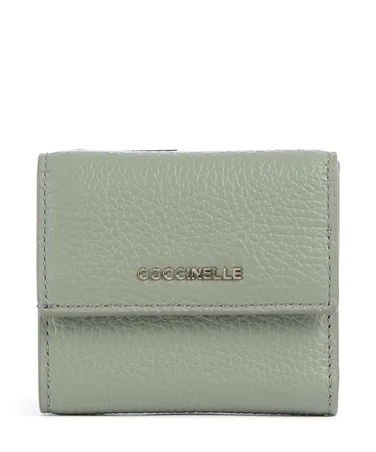 Coccinelle Metallic Soft Geldbörse graugrün E2MW511B801-G77