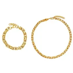 Heideman Collier Set Rosie goldfarben (inkl. Geschenkverpackung), Geschenkset Damen mit Armband und Halskette goldfarben