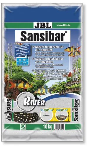 JBL Sansibar Aquarienbodengrund River 10 Kg - Optimaler Bodengrund für Aquarien - Aquarium-Bodengrund, ideal für grabende Fische und Pflanzen, sorgt für sicheren Halt und optimale Nahrungsaufnahme.