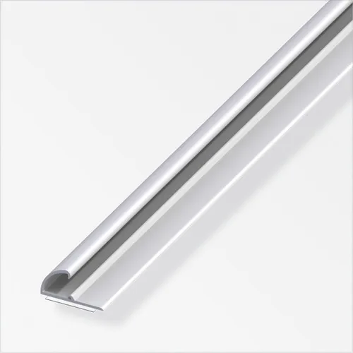 alfer Einfassprofil 1 m, 26 x 13 mm Aluminium eloxiert silber  Einfassprofil