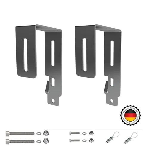 Solar Haken Balkon passend für Solarpanel Balkonkraftwerk Befestigung Eckig bis 120mm
