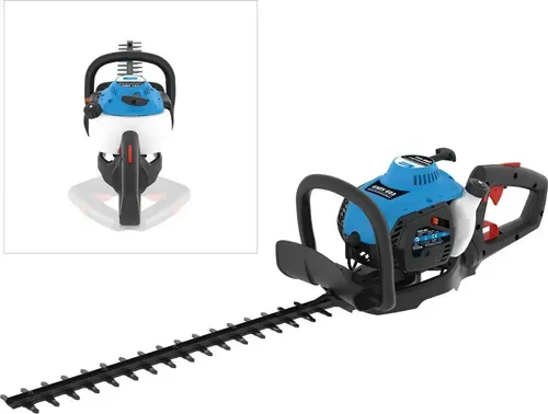 Güde Benzin Heckenschere GMH 603 mit 2-Takt OHV Motor - Heckenschere mit 770 mm Schnittlänge und 1 PS Leistung, ideal für präzises Schneiden von Hecken und Sträuchern.