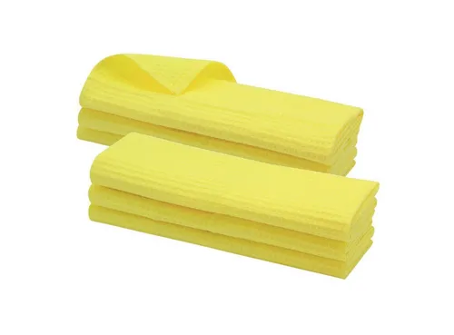 Engelland Geschirrtuch Poliertuch 6-tlg. Waffel-Pique - Geschirrtücher aus 100 % Baumwolle mit Waffelpiqué für streifenfreies Trocknen. Hoch saugfähig, langlebig und mit praktischer Aufhängeschlaufe. Ideal für Geschirr, Besteck und Glas.