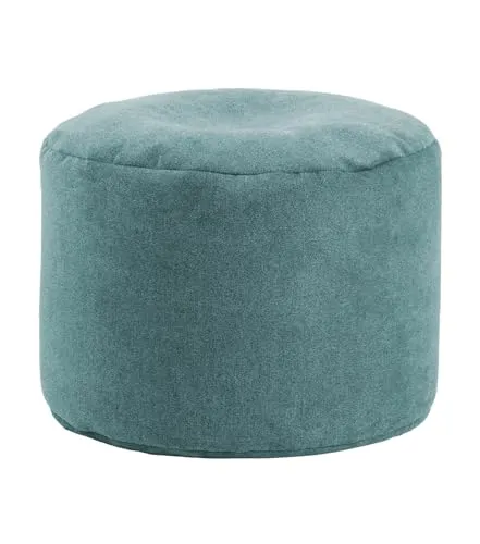 mokebo Pouf Der Ruhepouf XL in Petrol - Stylischer Sitzhocker aus nachhaltigem Webstoff, ideal zum Entspannen und für ein gemütliches Ambiente. Pflegeleicht und klimaneutral produziert.
