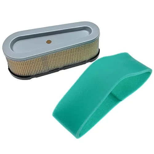 vhbw 1x Schaumfilter, 1x Papierfilter kompatibel mit Briggs & Stratton 28B702-1147-E1 Motor für Rasentraktor - 2-tlg. Filter-Set