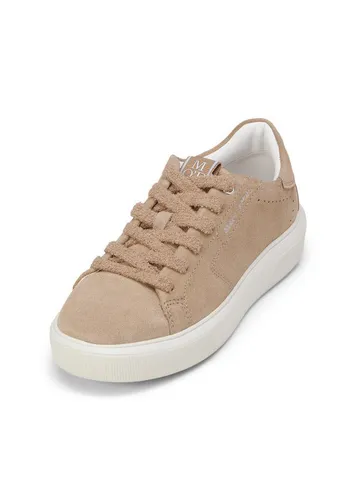 Marc O Polo Plateausneaker aus Veloursleder - Eleganter Plateausneaker für Damen von Marc O Polo aus hochwertigem Veloursleder. Die klassische Schnürung sorgt für sicheren Halt, während das praktische Wechselfußbett zusätzlichen Komfort bietet.