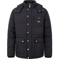 Nylon Puffer Jacket Gothic Plein - Stylische Pufferjacke für einen modernen Look, ideal für den Alltag. Mit glänzendem Finish und gepolsterter Konstruktion bietet sie Komfort und Volumen. Perfekt kombinierbar für auffällige Outfits.
