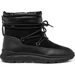 Geox Damen D SPHERICA 4X4 B ABX Ankle Boot - Schwarz, 38 EU - Wanderschuhe mit maximaler Wasserundurchlässigkeit und Atmungsaktivität, ideal für Regenwetter und Kälte, leicht anzuziehen und mit herausnehmbarer Innensohle für zusätzlichen Komfort.