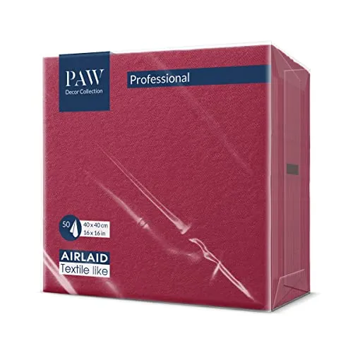 Papierservietten Rot von PAW Decor Collection